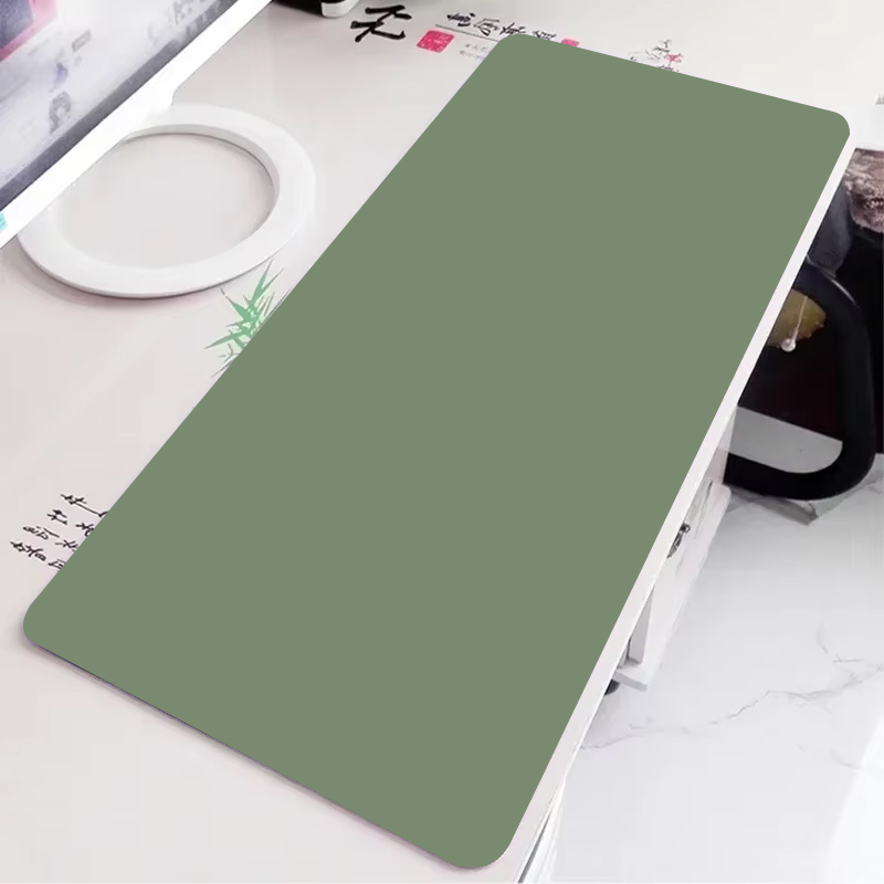Gaming Accessories For Table - 단색 녹색 게임용 마우스 패드 대형