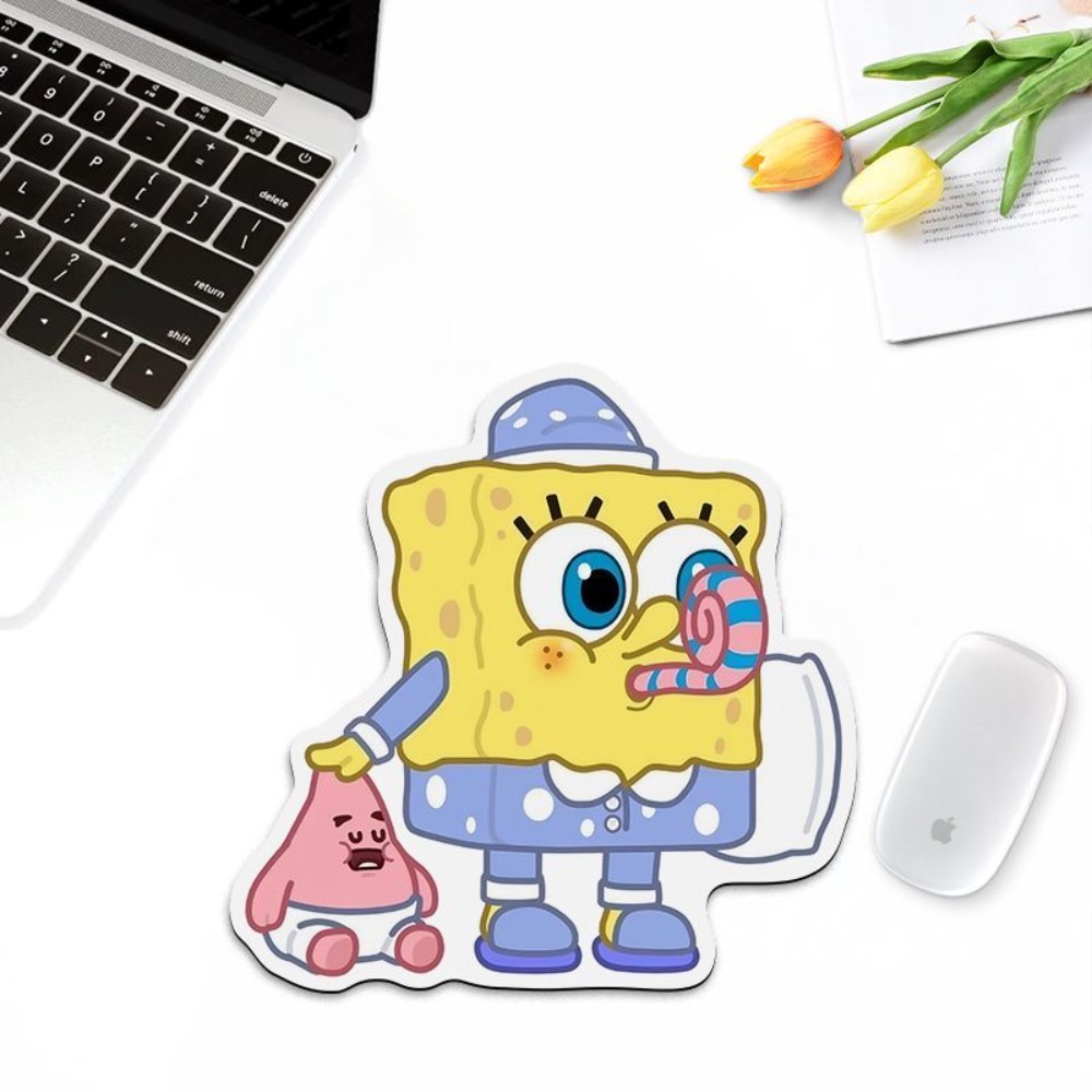Gaming Accessories Girly - 귀여운 스폰지밥 모양의 마우스 패드 –