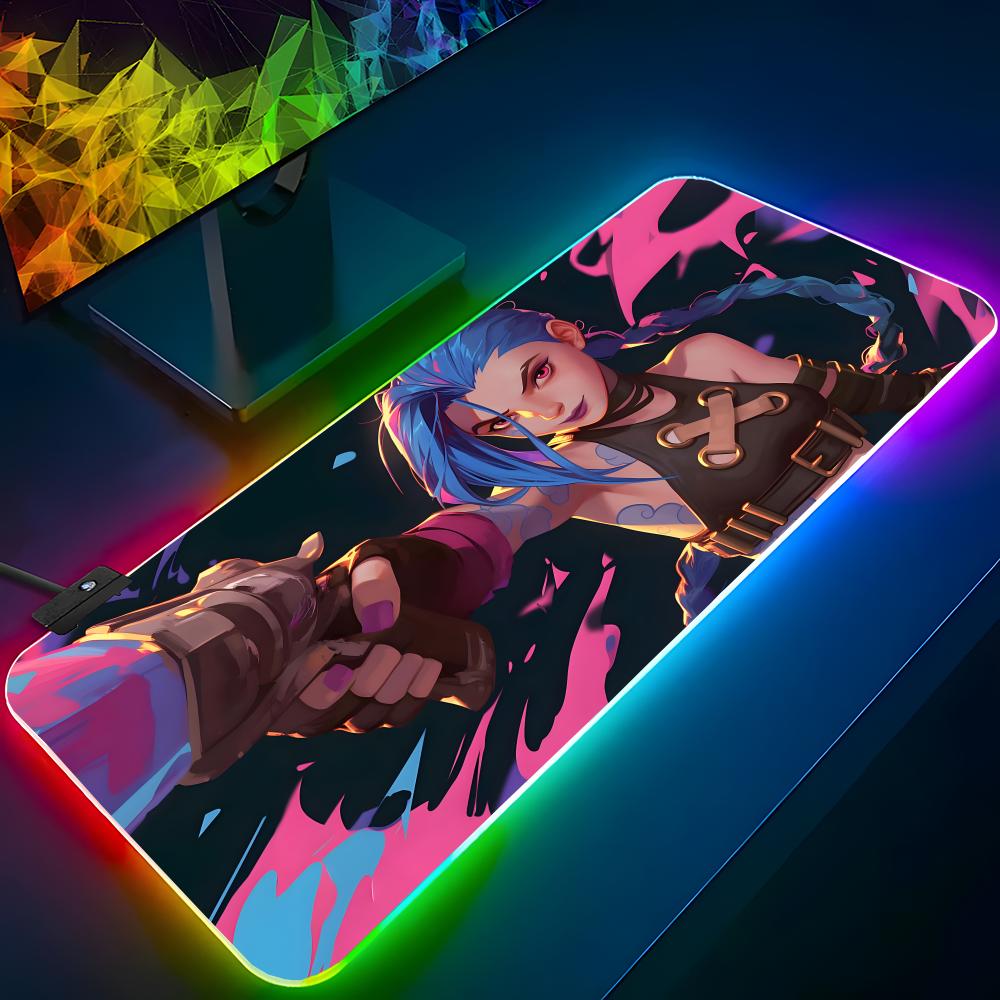 Jinx Gaming Accessories - Cool J-Jinxs 마우스 패드 RGB 백라이트