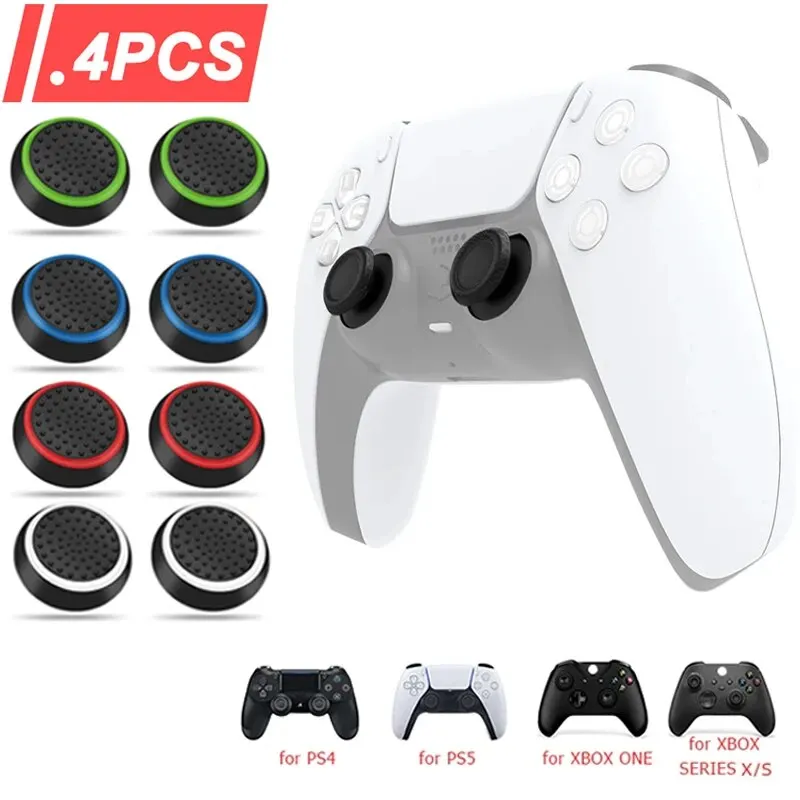 Gaming Accessories Xbox Series X - PS5/PS4/PS3/스위치 2용 실리콘 아날로그 썸스틱 그립