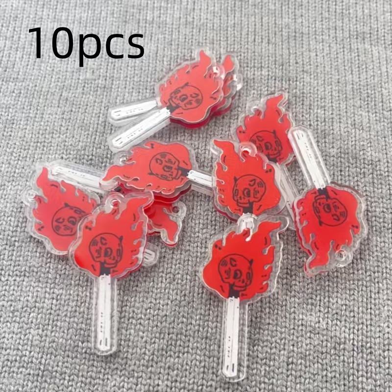Gaming Accessories Gifts - 10개 아크릴 해골 펜던트, DIY 쥬얼리