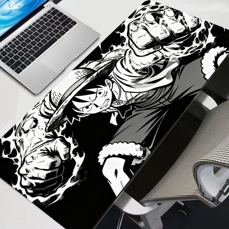 Gaming Accessories Laptop - 흑백 마우스 패드 원피스 루피 대형