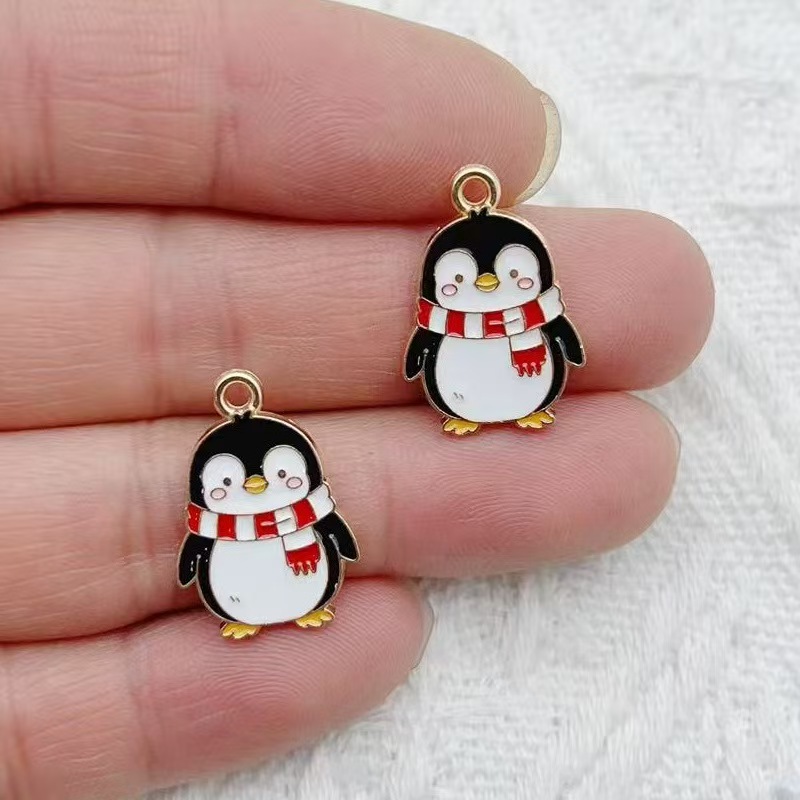10pcs 만화 펭귄 팬더 DIY 한국어판 키체인 펜던 - Gaming Accessories Gifts 리뷰 및 가격