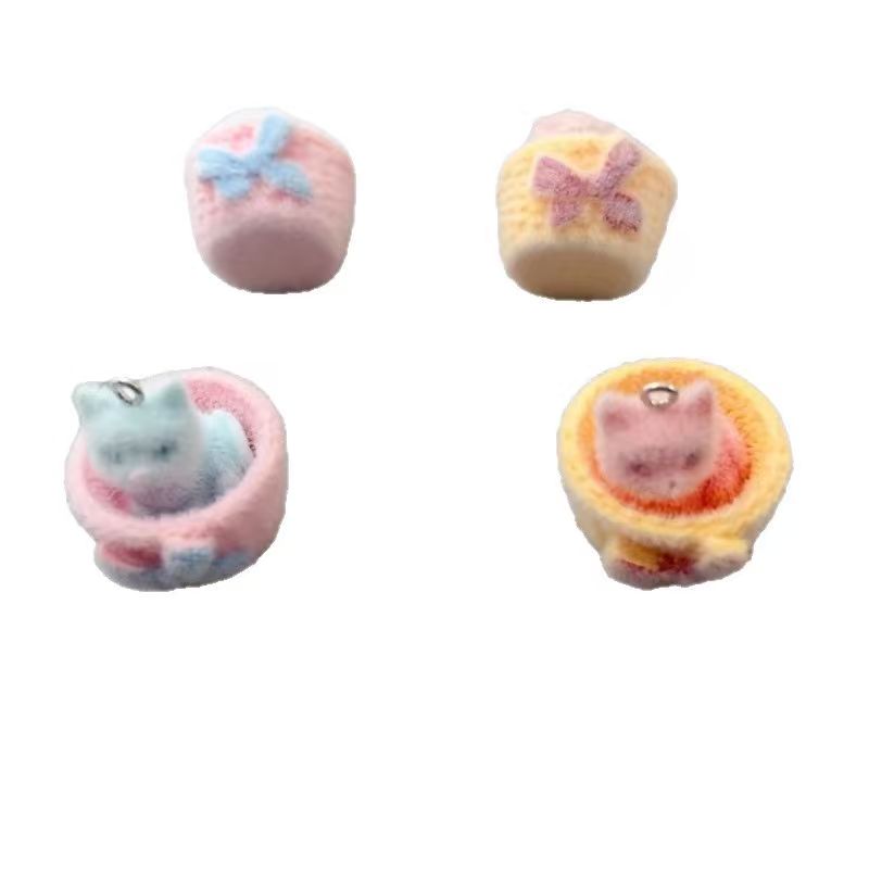 4개입 3D 플러시 레진 고양이 펜던트, DIY 쥬얼리 - Gaming Accessories Gifts 리뷰 및 가격