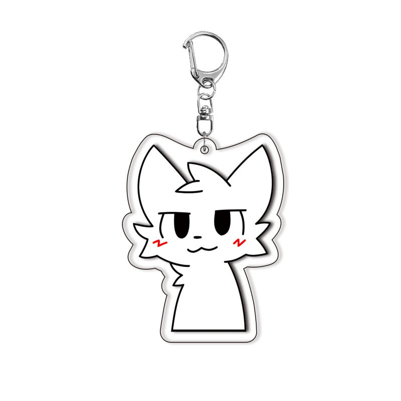 귀여운 흑백 고양이 소년 키스하는 모습 키링, 액세서리 - Gaming Accessories 리뷰 및 가격