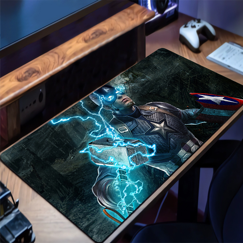 마우스 패드 C-캡틴 A-아메리카 게임용 새 마우스패드 - Gaming Accessories For Table 리뷰 및 가격