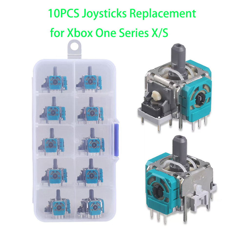 10pcs 교체 3D 아날로그 조이스틱 썸 스틱 수리  - Gaming Accessories Xbox Series X 리뷰 및 가격