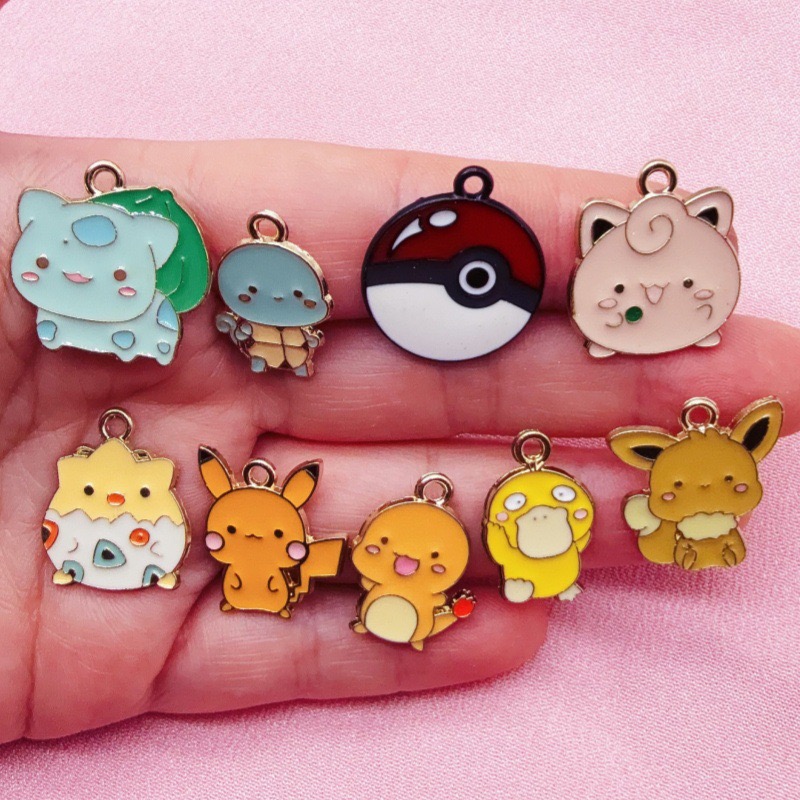 10pcs 만화 드립 오일 쥬얼리 액세서리 수제 DIY - Gaming Accessories Gifts 리뷰 및 가격
