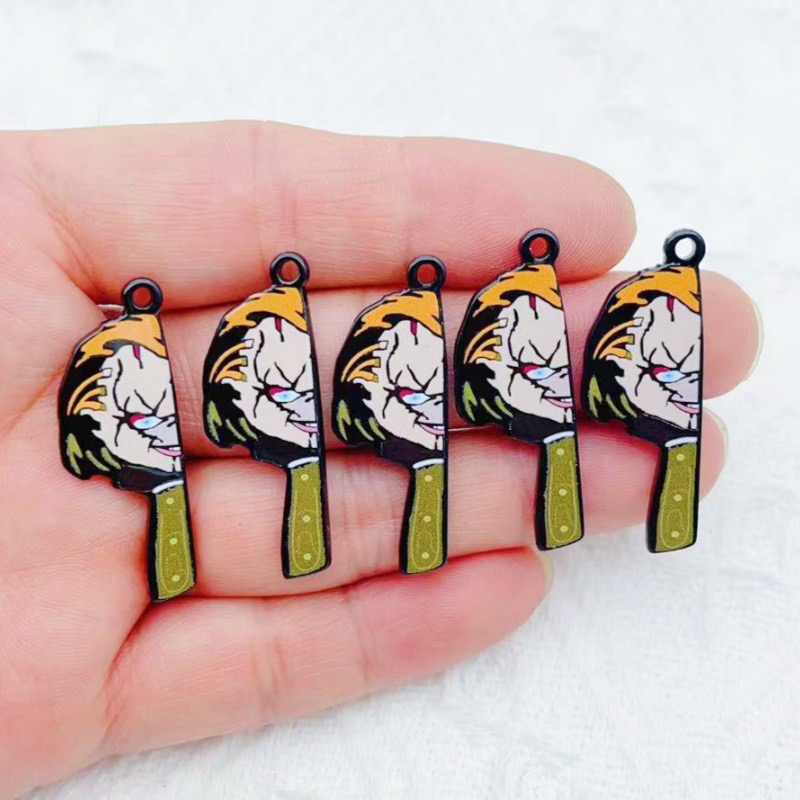 10pcs 만화 광대 재미있는 커플 단면 아크릴 쥬얼리 - Gaming Accessories Gifts 리뷰 및 가격