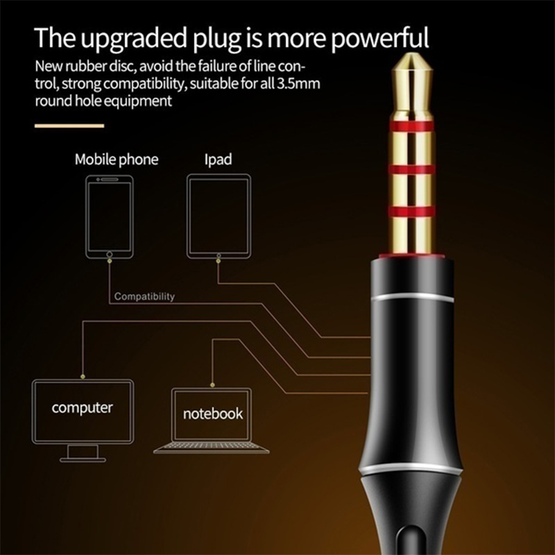 3.5mm 유선 헤드폰 아이폰용 HD 마이크 샤오미 화 - Xiaomi Gaming Accessories 리뷰 및 가격