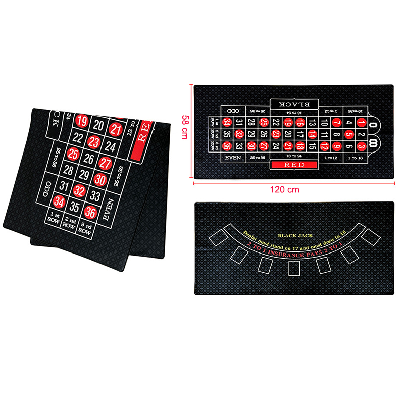 룰렛 및 블랙잭 양면 펠트 포커 테이블 매트 천 레이아 - Gaming Accessories For Table 리뷰 및 가격