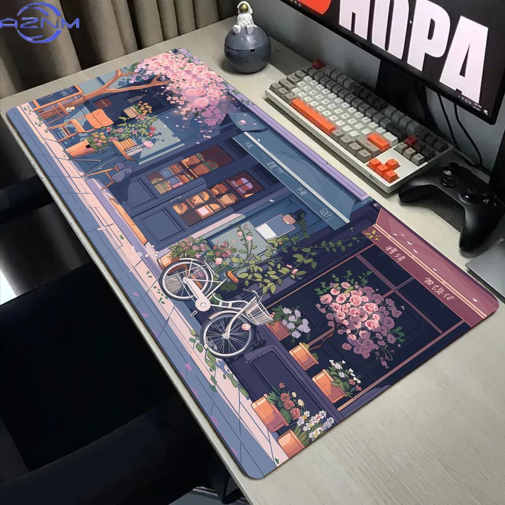 로맨틱 디저트 샵 대형 마우스 패드 데스크 매트, 스티 - Gaming Accessories Shop 리뷰 및 가격