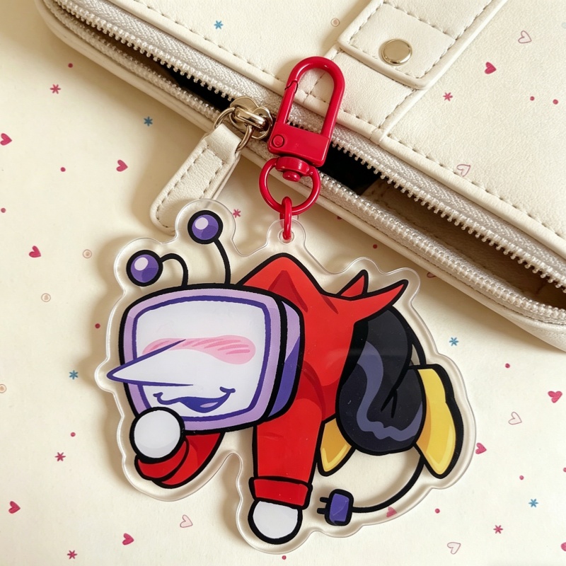 귀여운 스팸튼 아크릴 키체인 펜던트 가방 참, 만화 배 - Gaming Accessories Girly 리뷰 및 가격