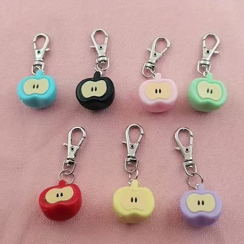 7개의 레진 모조 애플 키체인, 가방 및 휴대폰 액세서 - Gaming Accessories Gifts 리뷰 및 가격