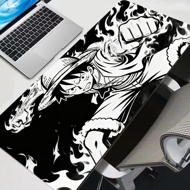 흑백 마우스 패드 원피스 루피 대형 게이머 게임 액세서 - Gaming Accessories Laptop 리뷰 및 가격