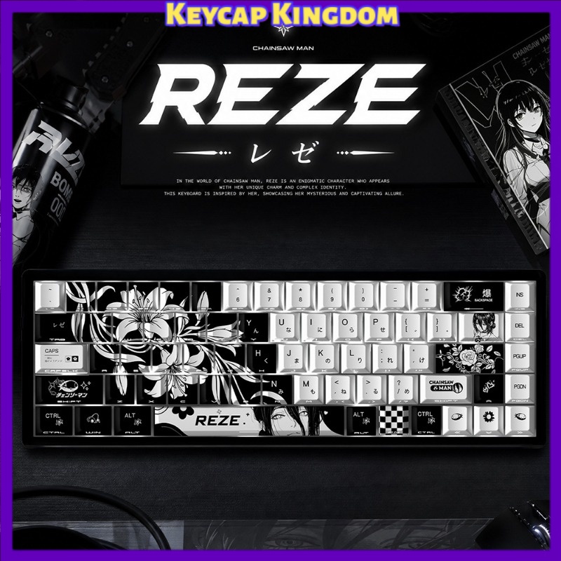 새로운 Reze 5.0 애니메이션 키캡 체인소맨 테마  - Jjk Gaming Accessories 리뷰 및 가격