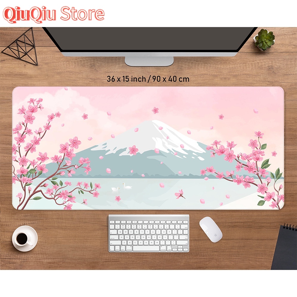 일본 핑크 사쿠라 데스크 매트 애니메이션 감성 게이밍  - Gaming Accessories Girly 리뷰 및 가격