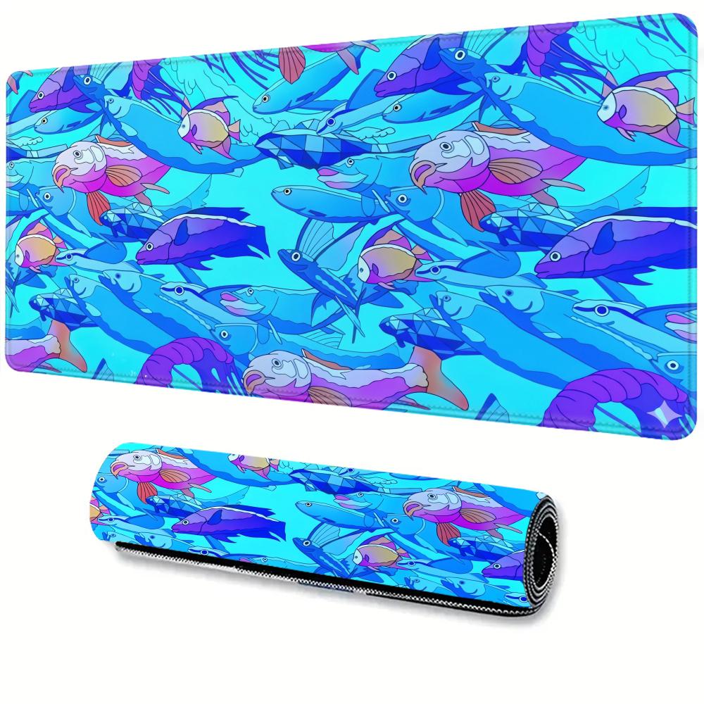 HD 프린팅 물고기 고무 마우스 패드 노트북 사무실 게 - Gaming Accessories For Table 리뷰 및 가격